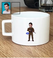 Kişiye Özel Karikatürlü Asker Lüks Fincan 30 Ağustos Zafer Bayramı Hediyesi
