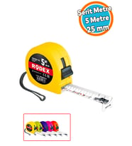 Darbeye Dayanıklı Kilitli Şerit Metre 5 Metre x 25 mm