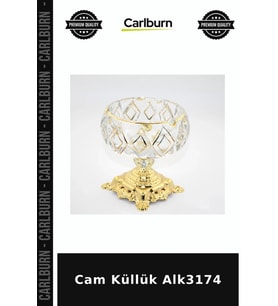 Özel Üretim Ev Dekorasyon Masaüstü Aksesuar Sigirik Kültürü Şık Tasarım Cam Küllük Alk3174