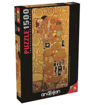 Anatolian 1500 Panoramic Parça Tutkulu Kadın Puzzle - Gustav Klimt