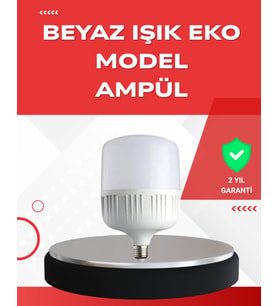 Elektrik Kesintileri İçin Şarjlı LED Ampul 30W E27 Beyaz Işık