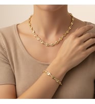 STİL İNCİSİ/XUPING JEWELRY BADEM DAMLA ZİRKON TAŞLI TAKIM