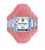 5 Adet Lotus Bikini Büstiyer Bluz Örgü İpi K766 Gül Pembe