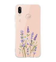 Huawei P20 Lite Uyumlu Baskılı Yumuşak Silikon Şeffaf Telefon Kılıfı
