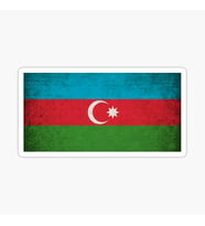 Azerbaycan Azerbaijan 17 Cm Araba Sticker Etiket MD13