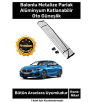 Özel Katlanabilir Araba Ön Cam Güneşliği Balonlu Metalize Parlak Alüminyum Katlanabilir Oto Güneşlik