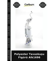Özel Üretim Dekoratif Salon Figür Aksesuar Tasarım Ev Hediyesi Polyester Tavuskuşu Figürü Alk1696
