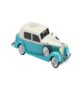 WS-1934 Pontiac Sedan Diecast Araba Bluetooth Hoparlör Işıklı, FM Radyo ve USB Destekli Müzik Kutusu