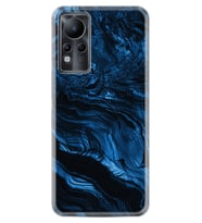 INFINIX Note 11 Pro Note 10 Hot 9 Play Kılıf Desemli Silikon Blue MArble 1379