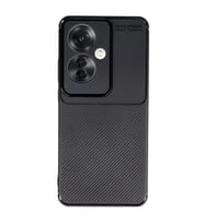 Oppo Reno 11f Kılıf Auto Focus Karbon Kapak - Siyah