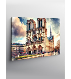 Kanvas Tablo Notre Dame Kilisesi