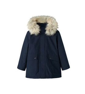 Name it kids Nkmillo Parka Jacket Long Fo Noos Çocuk Günlük Mont 13235514-DARK-SAPPHIRE Lacivert