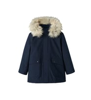 Name it kids Nkmillo Parka Jacket Long Fo Noos Çocuk Günlük Mont 13235514-DARK-SAPPHIRE Lacivert