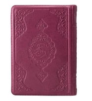 2 Renkli Lila Çanta Boy Kur'an-I Kerim (Yaldızlı-Kılıflı) 2 Renkli Kuranı Kerimler