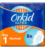 Orkid Hijyenik Ped Ultra Extra Normal 8 Adet Standart Pk