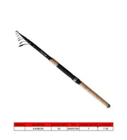 FUKİDO  7-35 GRAM ATARLI 2.70  METRE TAM KARBON TELESKOPİK KAMIŞ