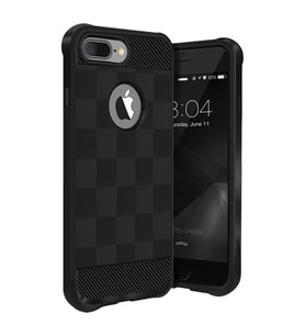 Buff iPhone 7 Plus ile Uyumlu Black Armor Kılıf (Siyah)