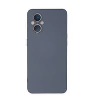 Oppo Reno 7 Lite Kılıf Nano İçi Kadife Silikon - Gri