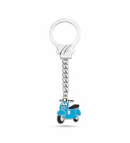 Vespa Motosiklet Gümüş Anahtarlık T60