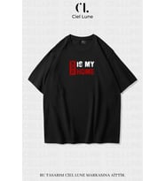 Nevermind Unisex Kadın Erkek To GYM  Baskılı Özel Tasarım Oversize T-shirt (Siyah)