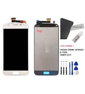 Samsung Galaxy J3 PRO - SM-J330F Uyumlu Lcd Ekran Dokunmatik Servis Lcd BEYAZ + B-7000 + TAMİR SETİ