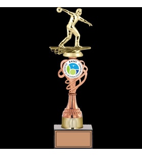 ODAK KUPA - Figürlü Kupalar - Bowling Erkek Figürlü Kupalar FG-036 C - 37 cm