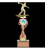 ODAK KUPA - Figürlü Kupalar - Bowling Erkek Figürlü Kupalar FG-036 C - 37 cm
