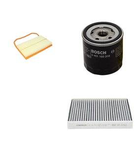 Bosch Filtre Bakım Seti Seat İbiza 1.0 Benzin 75 Beygir 2015-2016 Hava + Yağ f. + Polen Filtre Sardes