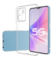 Ally OPPO A57 (2022) Kılıf Kamera Korumalı Ultra İnce Şeffaf Silikon Kılıf-(5 - EEEEEE7740-2