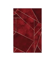 Eliana Home Baskılı, Yıkanabilir Kaymaz Taban Salon Halısı LNA0669 100x150 cm (Bordo)