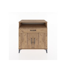 Hyperion Şifonyer Tek Raflı Tek Çekmeceli 2 Kapaklı 88x44x96 Çam-Çam