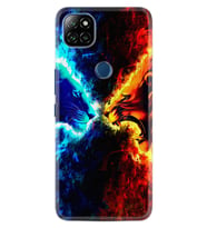 Casper Via E30 Kılıf Silikon Desen Özel Seri Red Blue Leon 1714