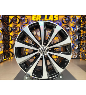 4 Adet VOLKSWAGEN ORIJINAL 7*16 5*112 ET45 57.1 BLACK MACK JANT REVİZE EDİLMİŞ (Takım)