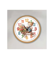 bilge Tasarım Çocuk odası Duvar Saati 30 x 30 CM (Karışık)