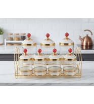 ARTWORKS LEO GOLD ÇİZGİ DESENLİ LÜX 7 PARÇA PORSELEN BAHARAT SETİ