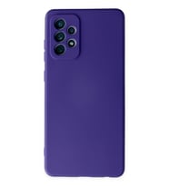 Galaxy A72 Kılıf Nano Içi Kadife Silikon - Mor