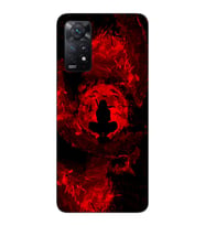 Xiaomi Redmi Note 12 PRO 4G Uyumlu İtachi Uchiha Tasarımlı Şeffaf Telefon Kılıfı