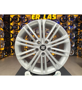 4 Adet SEAT ORIJINAL 7*17 5*112 ET49 57.1 SILVER JANT REVİZE EDİLMİŞ (Takım)
