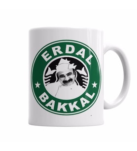 Çay Erdal Bakkalda İçilir Erdal Bakkal Kupa Bardak Porselen
