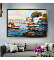 Altın Çerçeveli dekoratif tablo a1982 (Gold)