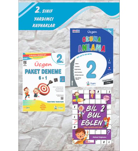 Üçgen 2.Sınıf Paragraf Destekli Okuma Anlama + Paket Deneme 6+1 (Karışık)