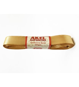 Dar Dokuma Altın Gold Saten Kurdele - 1 Cm. x 10 Metre - 1 Adet