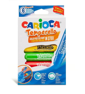 CARİOCA TEMPERELLO STICK POSTER BOYAMA KALEMİ 6LI