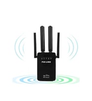 4 Antenli Wi-Fi Sinyal Güçlendirici Geniş Kapsama Alanı (Siyah)