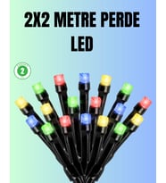 Su Geçirmez Pil Çalışan Led Perde Işık – İç Dış Mekan