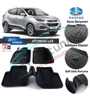 Hyundai ix35 Havuzlu 3D Paspas Niken Siyah 2011 Sonrası