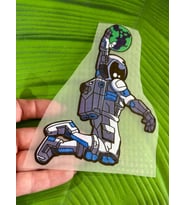 16X11 CM ÜTÜ İLE YAPIŞAN ASTRONOT TRANSFER BASKI ARMA