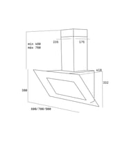 40495000-Teka TVT 60.1 Siyah Davlumbaz