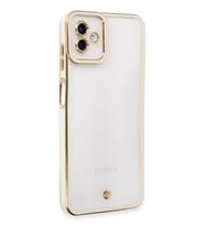 Mey İthalat® Samsung Galaxy A04 Kılıf Liva Lens Silikon - Beyaz