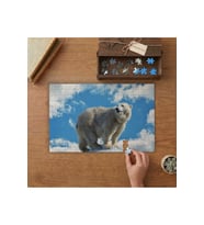 Kutup Ayısı Tasarımı 240 parça Ahşap Puzzle Ahşap Kutuda MP08072
